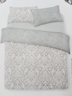 Reversible Natural Mix Paisley Duvet Cover Set