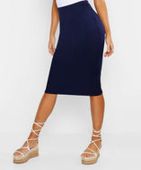 Navy Midi Skirt