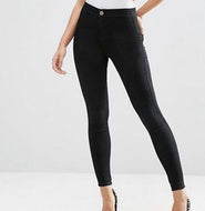 Black Stretch Denim Jeggings