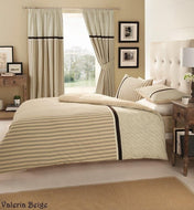 Natural Beige Stripe Duvet Set