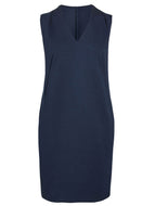 Navy V-neckline Pocket Dress