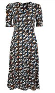 Checked Midi Dress