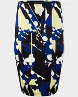 Abstract Pencil Skirt