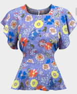 Floral Peplum Top