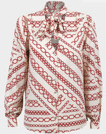 Chain Print Blouse