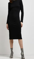 Black Long Sleeve Bodycon Dress