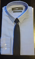 Blue Slim Fit Shirt with Matching Navy Tie