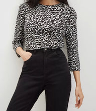 Puff Sleeve Print Top
