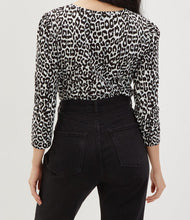 Puff Sleeve Print Top