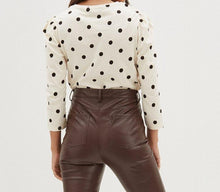Cream Polka Dot Top