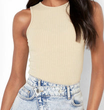 Stone Ribbed Soft Knit Bodysuit