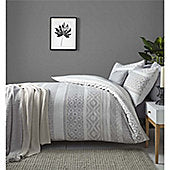 Beautiful Silver Stripe Duvet Set