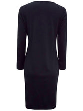 Black Panelled Shift Dress