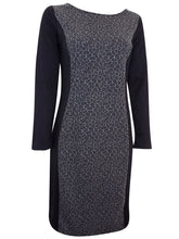 Black Panelled Shift Dress