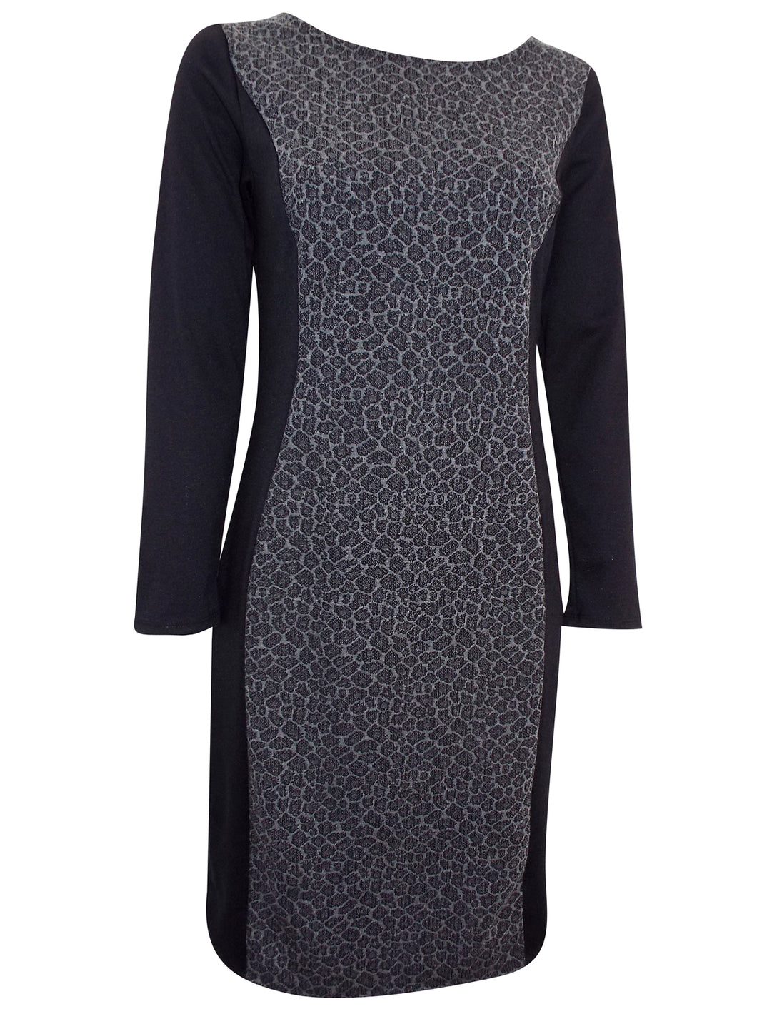Black Panelled Shift Dress