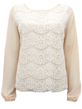 Blush Contrast Lace Top