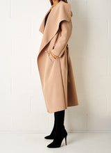 House of Kuku Draped Collar Coat