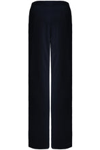Navy Contrast Button Trousers