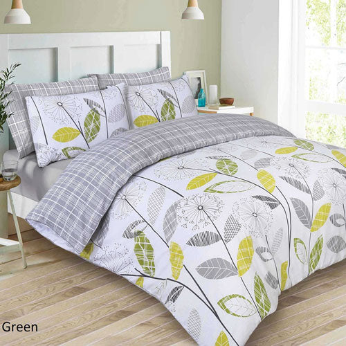 Grey Printed Duvet Cover Set