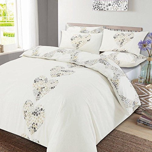 Elegant Cream Reversible Duvet Cover Set