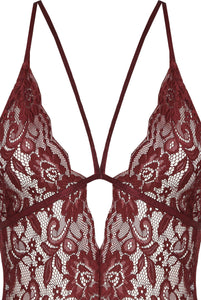 Lace Cross Back Bodysuit