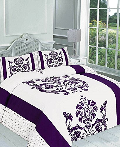 Floral Leaf Abstract Print Duvet Set