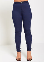 Navy High Waist Skinny Jeans