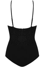 Black Lace Crochet Bodysuit