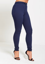 Navy High Waist Skinny Jeans