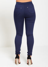 Navy High Waist Skinny Jeans