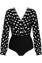 Polka Dot Cross Over Bodysuit