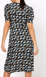 Checked Midi Dress