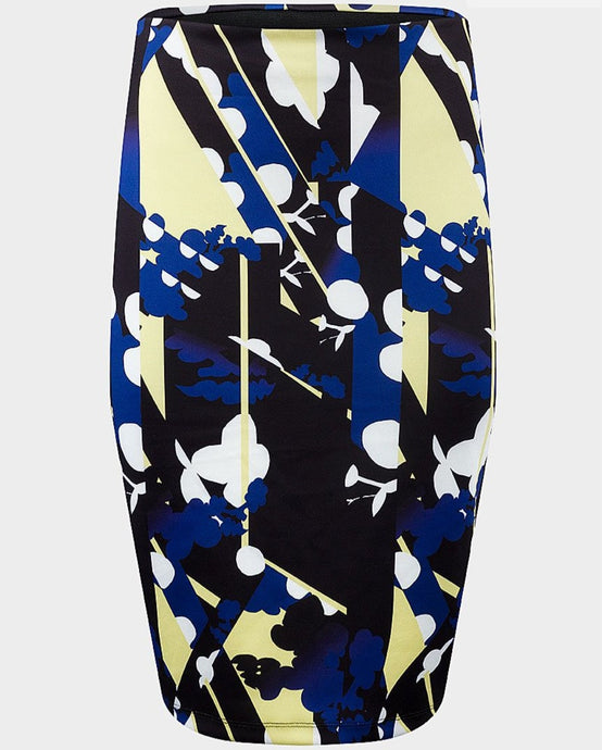 Abstract Pencil Skirt