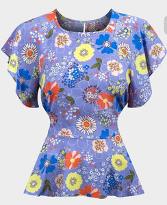 Floral Peplum Top
