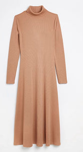 Roll Neck Knitted Dress