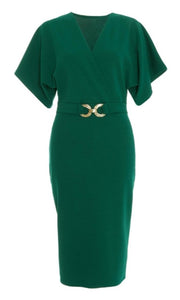 Green Wrap Dress