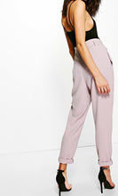 Tie Waist Tailored Slim Fit Trousers